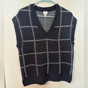 Blue/White Sweater Vest